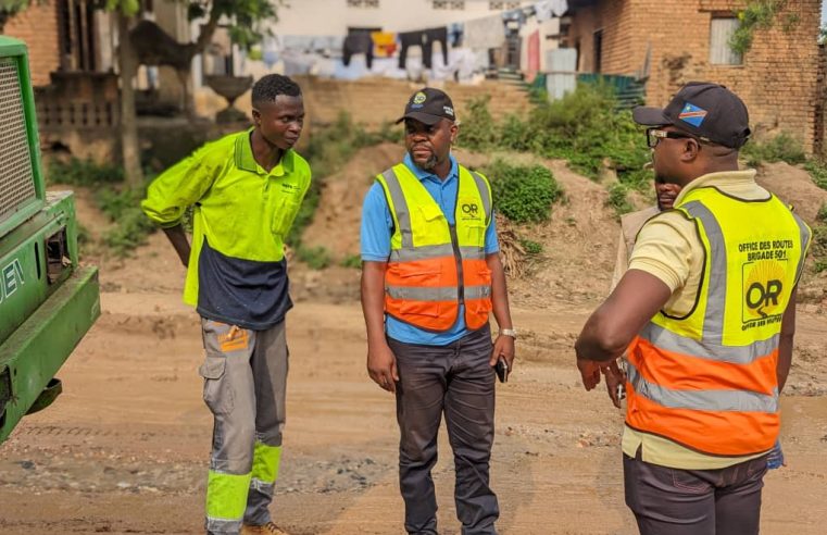 L’Office des Routes en Mission d’inspection des travaux sur la RN5 dans la plaine de la Ruzizi.