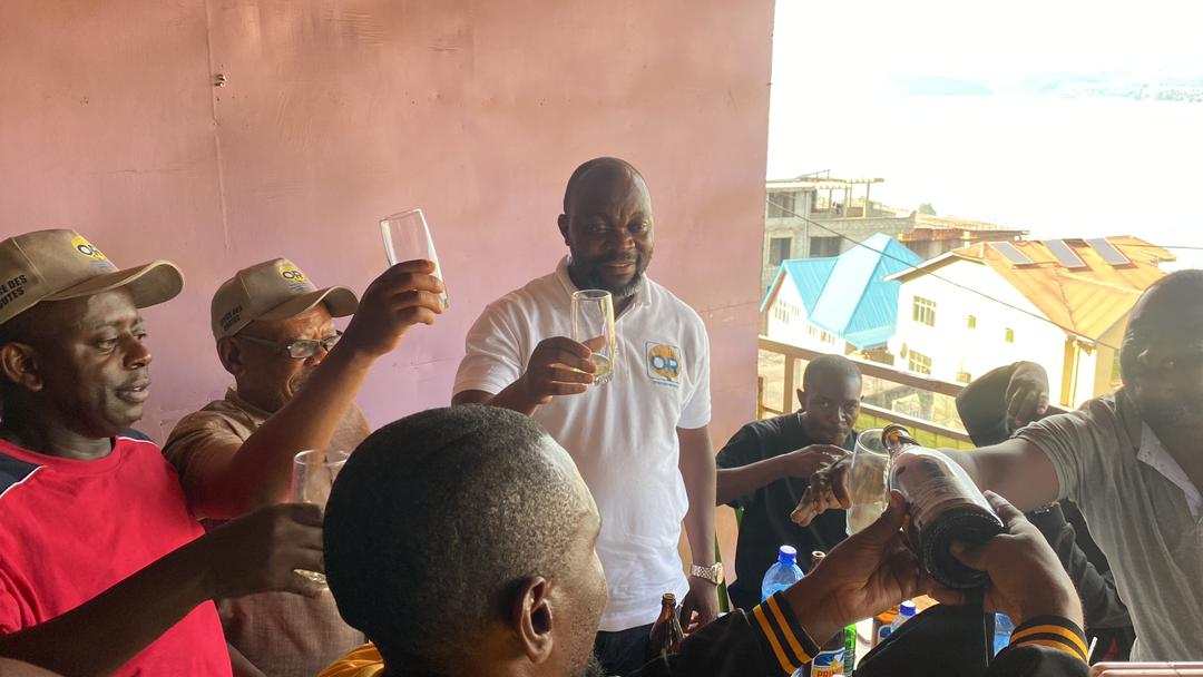 01 May 2024: International Labour Day celebration, Alain MUGANGU celebrates with his agents.